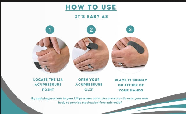 Sugar Control Li4 Acupressure Point Clip